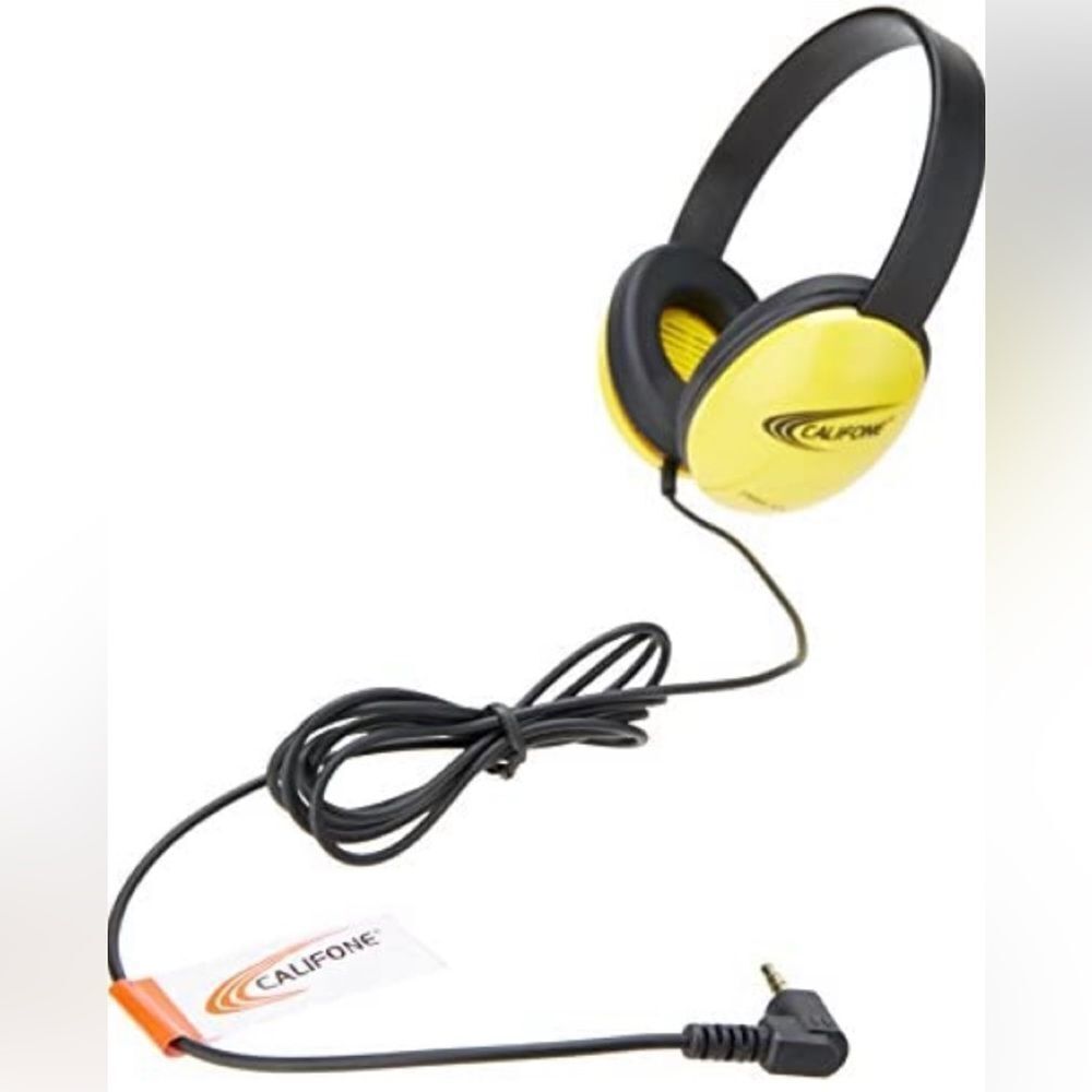 Califone 2800-YL Listening first stereo headphones.  NWT